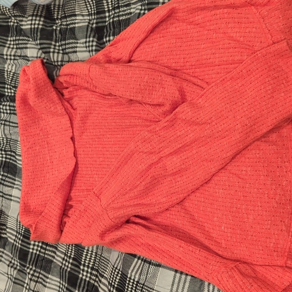 Anthropologie Mauve Addie Ruffled Hacci Pullover - Picture 3 of 4